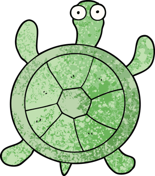 cartoon turtle drawing png