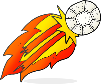 hand drawn cartoon soccer ball png
