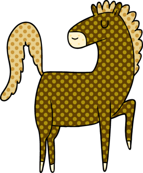 happy cartoon horse png