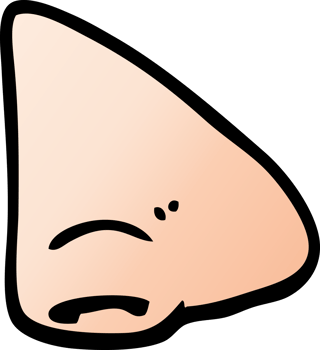 gradient illustration cartoon nose png