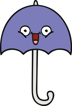 cute cartoon of a umbrella png