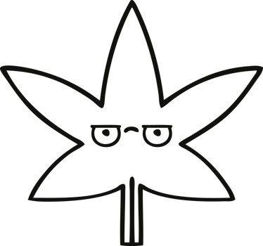 line drawing cartoon of a autumnal leaf png