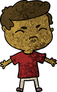 cartoon annoyed man png