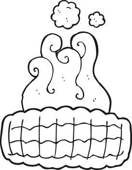 hand drawn black and white cartoon corn cob png
