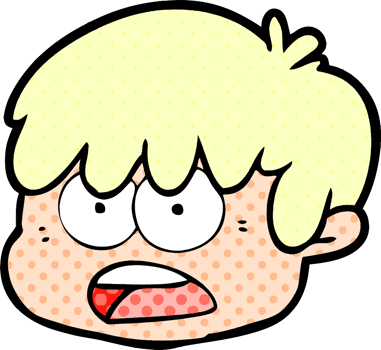 cartoon male face png