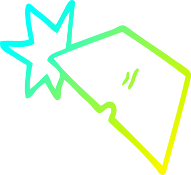 cold gradient line drawing of a cartoon shiny razorblades png