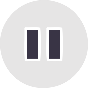 flat color retro cartoon of a pause button png