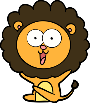 happy cartoon lion png