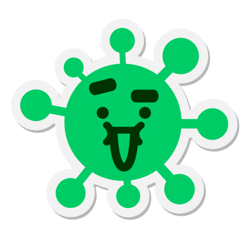 happy face raising eyebrow icon png