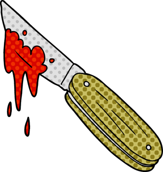 cartoon bloody knife png