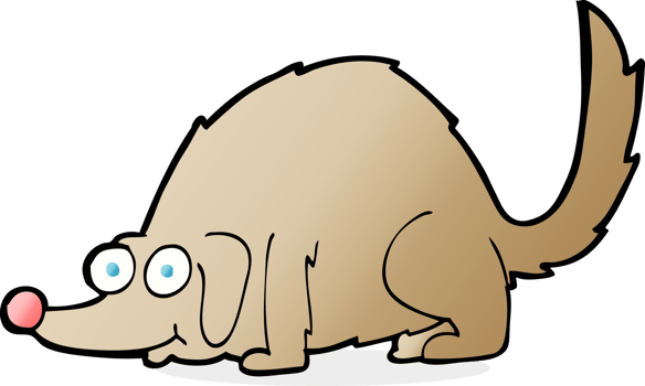 cartoon happy dog png