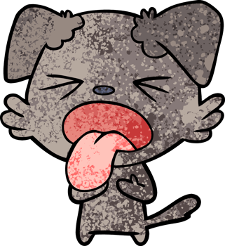 cartoon disgusted dog png