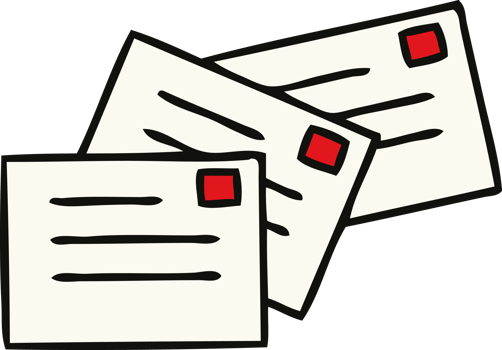 cute cartoon of a letters png
