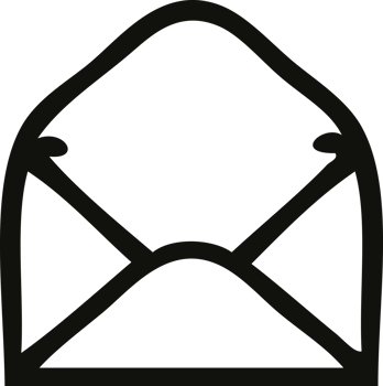 line drawing cartoon of a paper envelope png