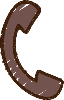 Telephone Receiver Chalk Drawing png