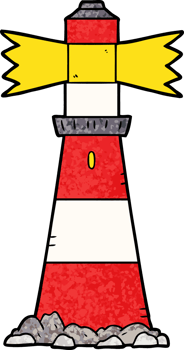 cartoon lighthouse drawing png