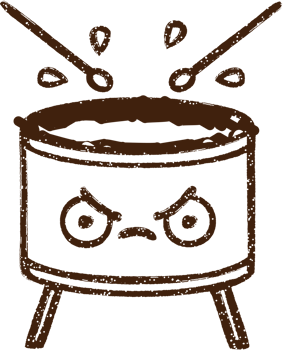 Drum Charcoal Drawing png