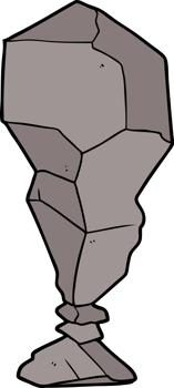 cartoon balancing rock png