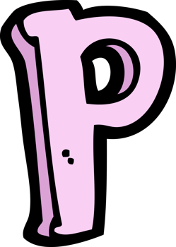 cartoon letter P png