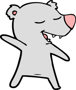 cartoon bear drawing png