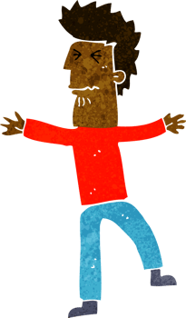 cartoon stressed man png
