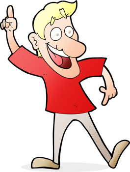 cartoon man with great idea png