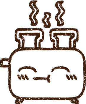 Toaster Charcoal Drawing png