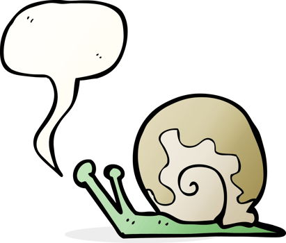 cartoon snail with speech bubble png