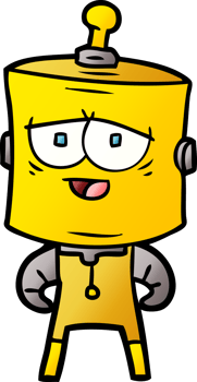 cartoon robot drawing png