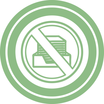 office paperless circular icon symbol png