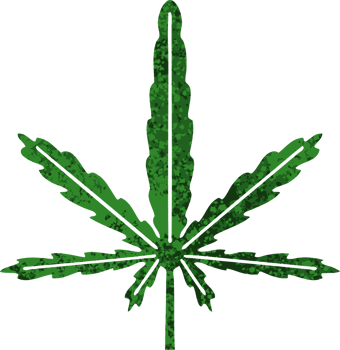 retro illustration style quirky cartoon marijuana png