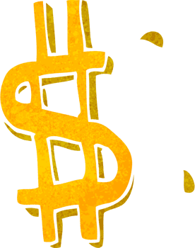 cartoon dollar symbol png