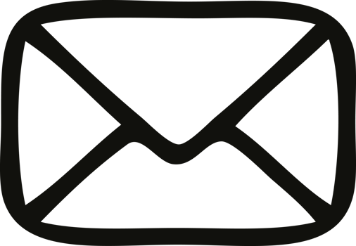 line drawing cartoon of a paper envelope png