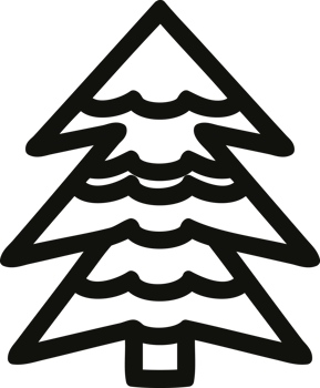 snowy tree icon symbol png