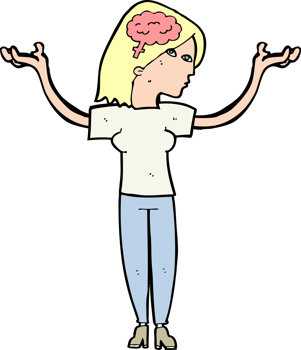 cartoon intelligent woman png