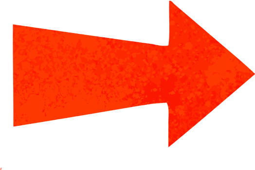retro illustration style quirky cartoon arrow png
