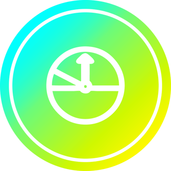 speedometer circular icon with cool gradient finish png