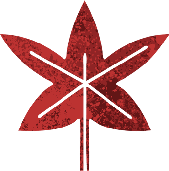 retro illustration style cartoon of a autumn leaf png