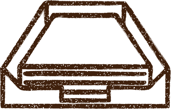 In Tray Charcoal Drawing png