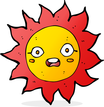 cartoon sun drawing png
