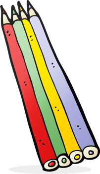 cartoon colored pencils png