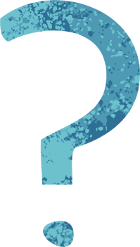 retro illustration style cartoon of a question mark png