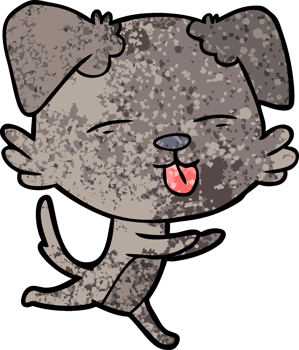 cartoon dog sticking out tongue png