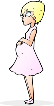 cartoon pregnant woman png