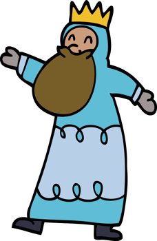 cartoon doodle wise king png