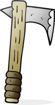 hand drawn cartoon axe png