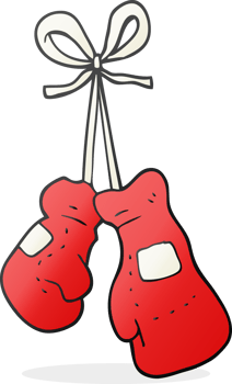 hand drawn cartoon boxing gloves png