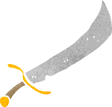 cartoon sword drawing png