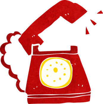 cartoon ringing telephone png
