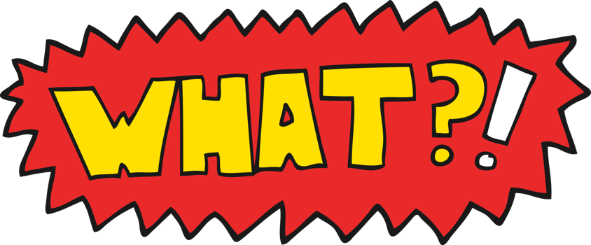 cartoon word What png
